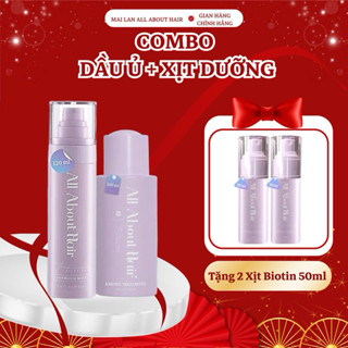 Combo Xịt Dưỡng Biotin & Dầu Ủ Oil Treatment All About Hair Giúp Giảm Rụng, Kích Thích Mọc Tóc, Nuôi Dưỡng Tóc Chắc Khỏe