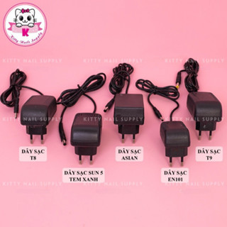 Dây sạc máy hơ T8 , T9 , Asian , Sun 5 tem xanh chính hãng và dây sạc EN101  - Kitty Nails Supply