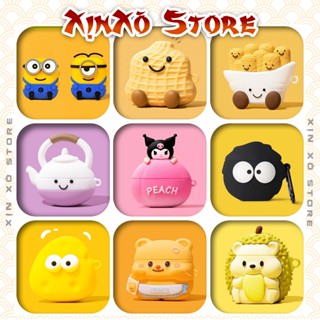  Vỏ ốp Airpod Case Airpods 2 3 4 Pro Pro 2 Hoạt hình Silicon dễ thương kèm móc khóa - XỊN XÒ Store 