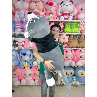  Gấu bông Chó Husky Siêu To Khổng Lồ - gối ôm chó ngáo size 1m2 - 1m4 - hình thật shop tự chụp 