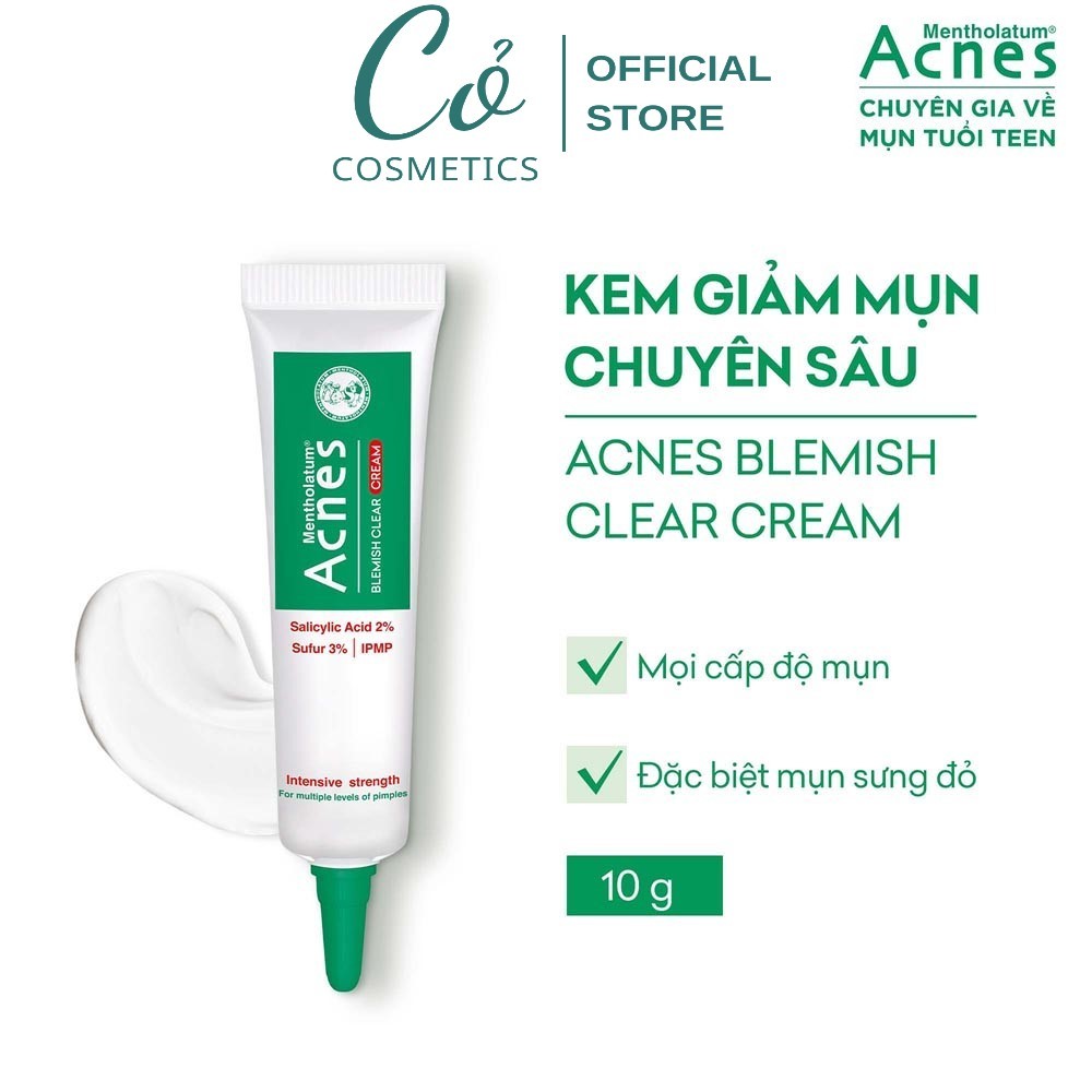 Kem Chuyên Biệt Giảm Mụn Chuyên Sâu Acnes Blemish Clear Cream 10G