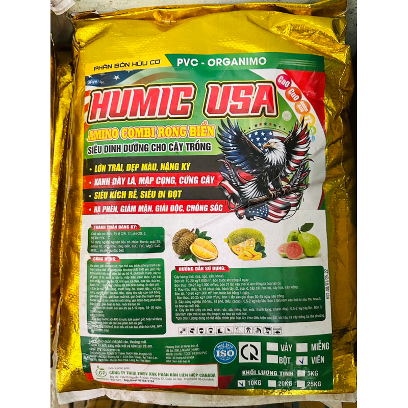 [ƯU ĐÃI] HUMIC USA AMINO COMBI RONG BIỂN TAN NHANH 100% KHÔNG CẶN -PHỤC HỒI CÂY SUY YẾU RA RỄ CỰC MẠ