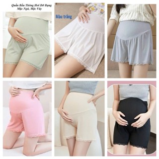  BOBIMOM | Quần đùi mặc ngủ mặc trong váy bầu mịn mát an toàn cho mẹ bầu size M-3XXL 