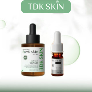 Combo serum ngừa sẹo GINSENG NEW SKIN 30ml + Herbal Serum 5ml - TDK SKIN
