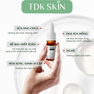 Serum giảm mụn, mụn đầu đen, mụn đầu trắng, mụn ẩn, mụn bọc, mụn viên... - Herbal Serum - TDK SKIN