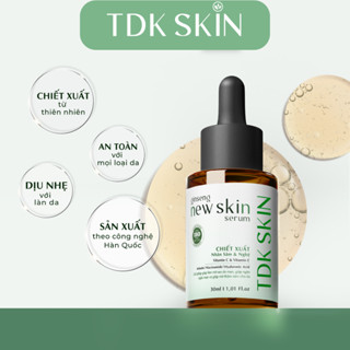 Serum ngừa sẹo rỗ GINSENG NEW SKIN 30ml đào thải tận gốc mụn và giúp giảm thâm, mờ, lồi, lõm sẹo  - TDK SKIN