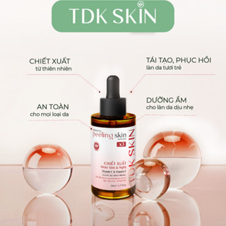 Serum Tái Tạo Da Ginseng Peeling Skin X3 giảm sẹo rỗ , mụn, giảm thâm nám 50ml - TDK SKIN