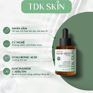 Serum giảm sẹo rỗ, mụn, giảm thâm Ginseng New Skin Serum 30ml - TDK SKIN