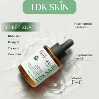 Serum ngừa sẹo rỗ đào thải tận gốc mụn GINSENG NEW SKIN 30ml giúp giảm thâm, mờ, lồi, lõm sẹo  - TDK SKIN