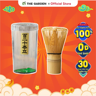 Chổi chasen đánh trà xanh matcha phong cách Nhật Bản THE GARDEN IGWT chất liệu tre cao cấp 80 100 120 sợi