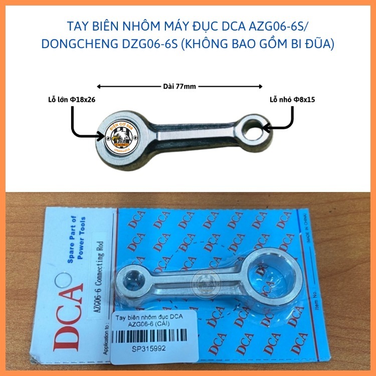 Tay biên - Tay dên nhôm đục DCA AZG06-6, DONGCHENG DZG06-6S