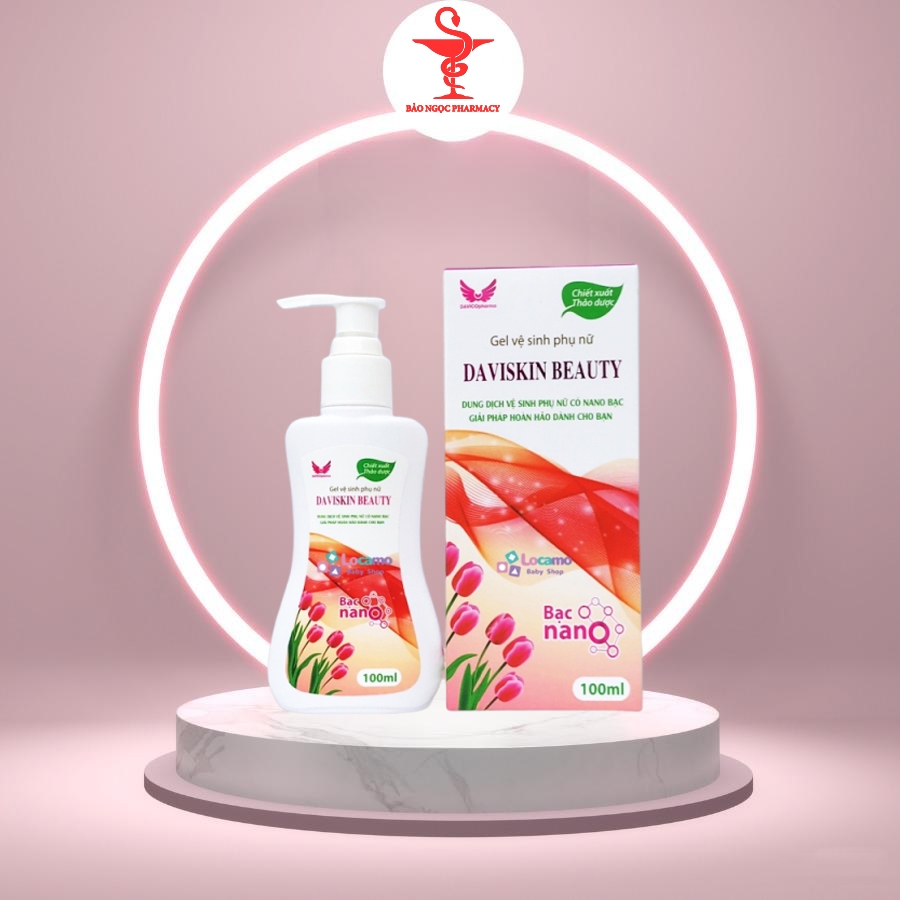 [CHÍNH HÃNG] Dung dịch vệ sinh phụ nữ Daviskin beauty Nước rửa phụ khoa Gel vệ sinh làm sạch thơm 10