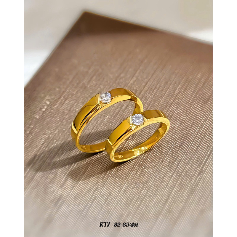 nhẫn ổ đá thân trơn