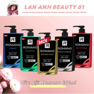 Dầu gội Romano hương nước hoa Classic/ Attitude/ Gentleman/ Force 650g