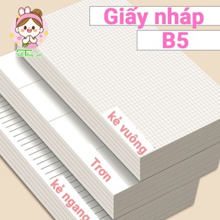 Giấy nháp, bản thảo phân vùng size B5 80 trang không bìa dành cho học sinh chuyên dùng thi, giấy tính toán