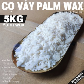 5KG Sáp Cọ Vẩy Palm Wax Làm Nến Thơm, Nến Bơ Cúng Dường - Hydrogenated RBD Palm Stearin