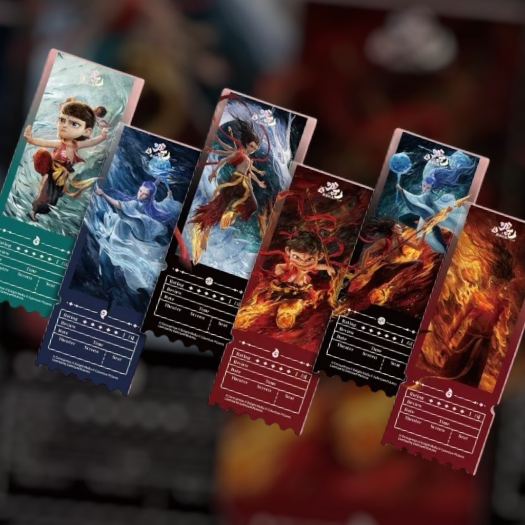 [Sẵn - Chính hãng] Vé sưu tầm acrylic Na Tra Ngao Bính Na Tra Chi Ma Đồng Náo Hải, chính hãng GoodsF