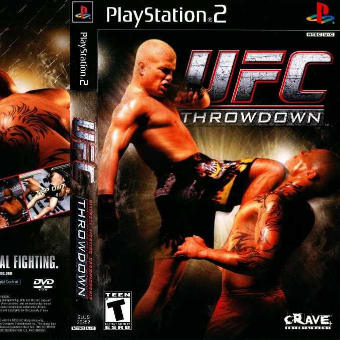 Đĩa game PS2, UFC - Throwdown (Đô vật) cho máy game PS2