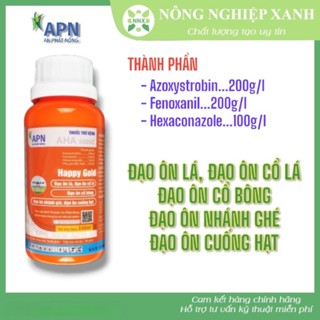 HAPPY GOLD 500SC chai 240ml - Thuốc Trừ Bệnh Cây Trồng ( Đạo ôn, Lem Lép)
