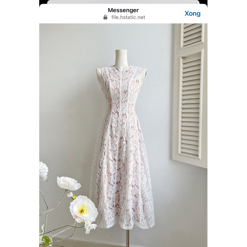 PASS ĐẦM DỰ TIỆC BBSTORE REN HOA