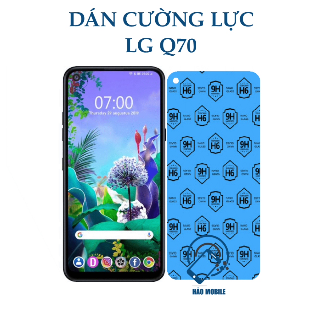 Dán cường lực dẻo nano LG Q70 Chịu lực bền nhất hiện nay
