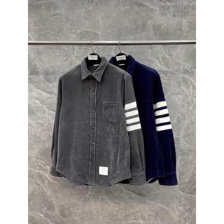 Áo Sơ Mi Thom Browne Vải Nhung Tăm Cao Cấp , Áo Khoác Nhung Chống Nắng Cực Chất 2024