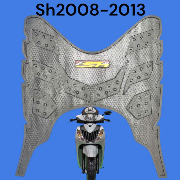 thảm để chân sh ý đời 2008-2013 vuông,gác chân trước xe sh ý 150cc,thảm lót sàn xe Sh ý,thảm lót châ