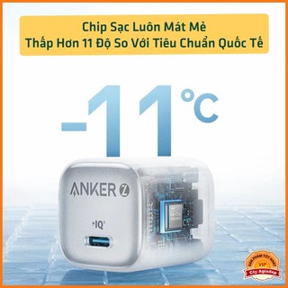 Củ sạc nhanh Anker 30W cho mọi loại điện thoại IQ PD TYPE-C - Hàng Cao Cấp