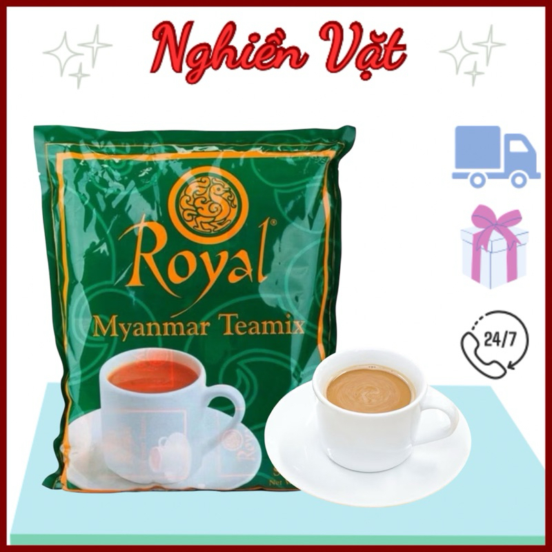 Trà Sữa Tự Pha_Trà sữa ROYAL MYANMAR TEAMIX 600g 30 gói nhỏ (DATE 2026)