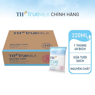  Sữa bịch TH Không đường   Nửa Thùng 24 bịch     nguyên chất   