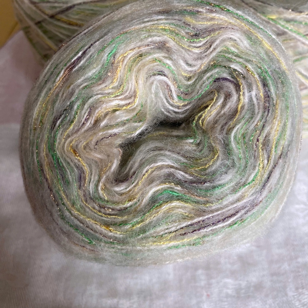 Sợi mohair phối màu, mohair pha, sợi thiết kế, sợi thời trang