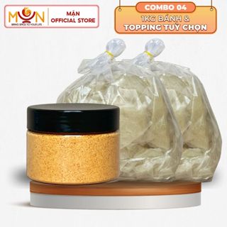 Combo 1KG Bánh Rìa Phơi Sương Ủ Bơ Mềm Dẻo + 100G Muối Nhuyễn Siêu Ngon | Combo Bánh Tráng Trộn