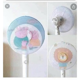 Lưới Bọc Quạt Có Dây Rút in Hình Ngộ Nghĩnh, Bảo Vệ Bé Yêu