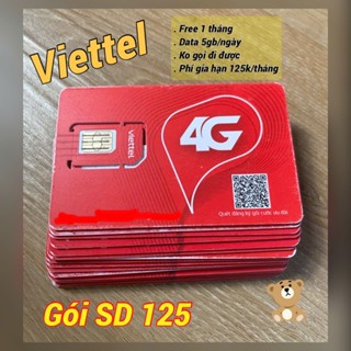 Sim VIETTEL miễn phí 1 tháng xài mạng 5gb/ngày, gói Sd125 giá siêu rẻ