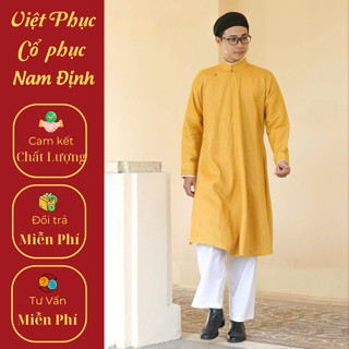  Áo ngũ thân nam may 2 lớp chất liệu lụa tây thi cao cấp việt phục nam ,Việt Phục Cổ Phục Nam Định 