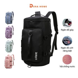 Ba Lô Kiêm Túi Du Lịch, Ba Lô Đi Học,Túi Trống Du Lịch, Túi Tập Gym Có Ngăn Để Giày Durahome