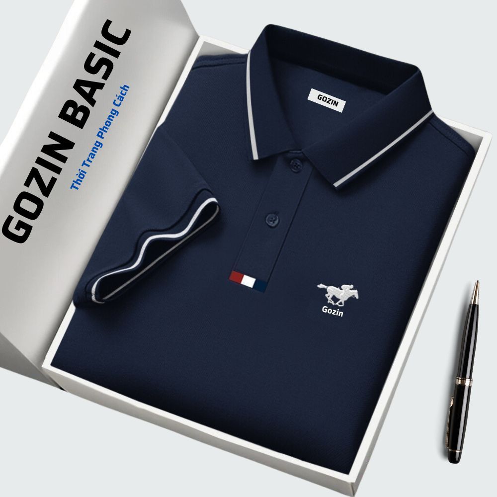 Áo thun polo nam GOZIN BASIC vải cá sấu cotton xuất xịn, nam tính, thanh lịch, sang trọng -PL09