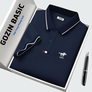 Áo thun polo nam GOZIN BASIC vải cá sấu cotton xuất xịn, nam tính, thanh lịch, sang trọng -PL09
