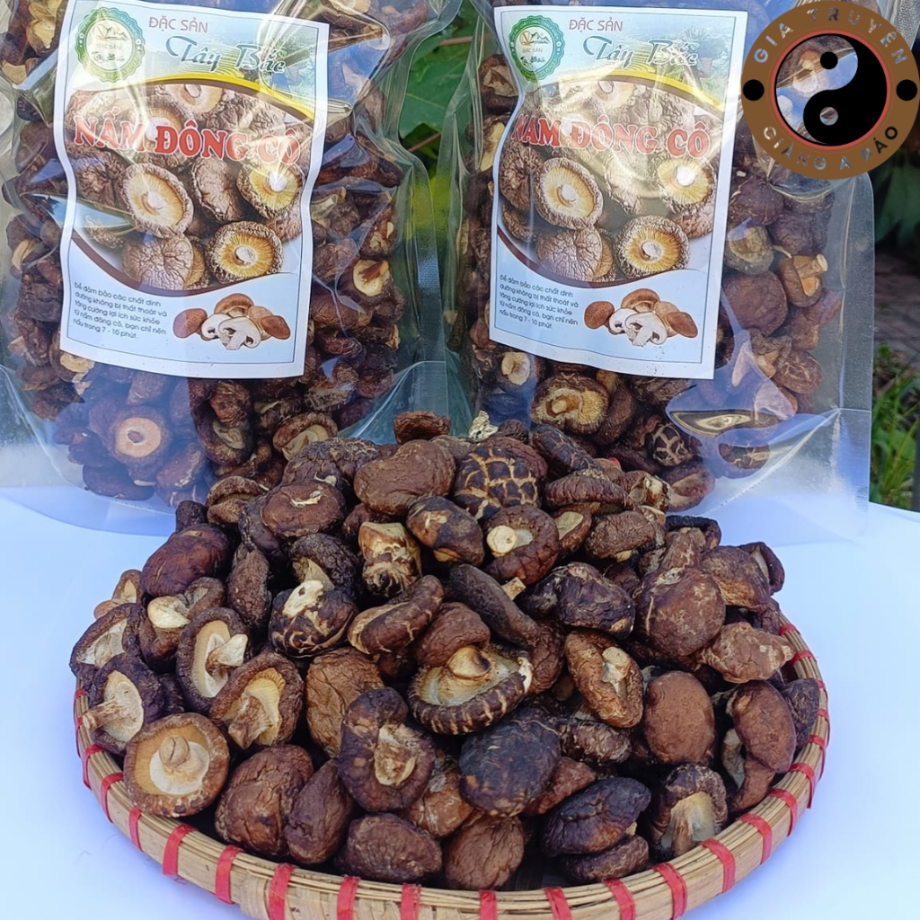 Nấm đông cô khô sấy khô loại 1 (500g, 1kg) từ nấm đông cô tươi Sapa. Đặc sản nấm đông cô, nấm hương 