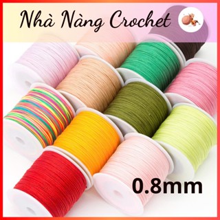 Dây đan thắt vòng tay 0.8mm, dây xỏ vòng handmade DIY