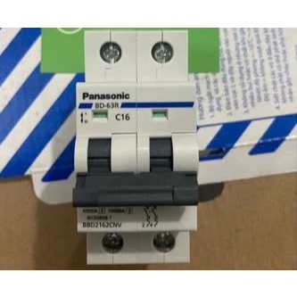 Panasonic - Aptomat CB 2P 2 Pha 2 tép Panasonic 10A 16A 20A 25A 32A 40A 50A 63A Chính hãng