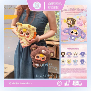  Baby Three Big Head - Bé Ba Tuổi Đầu To có zipper hộp mù gấu bông có túi 