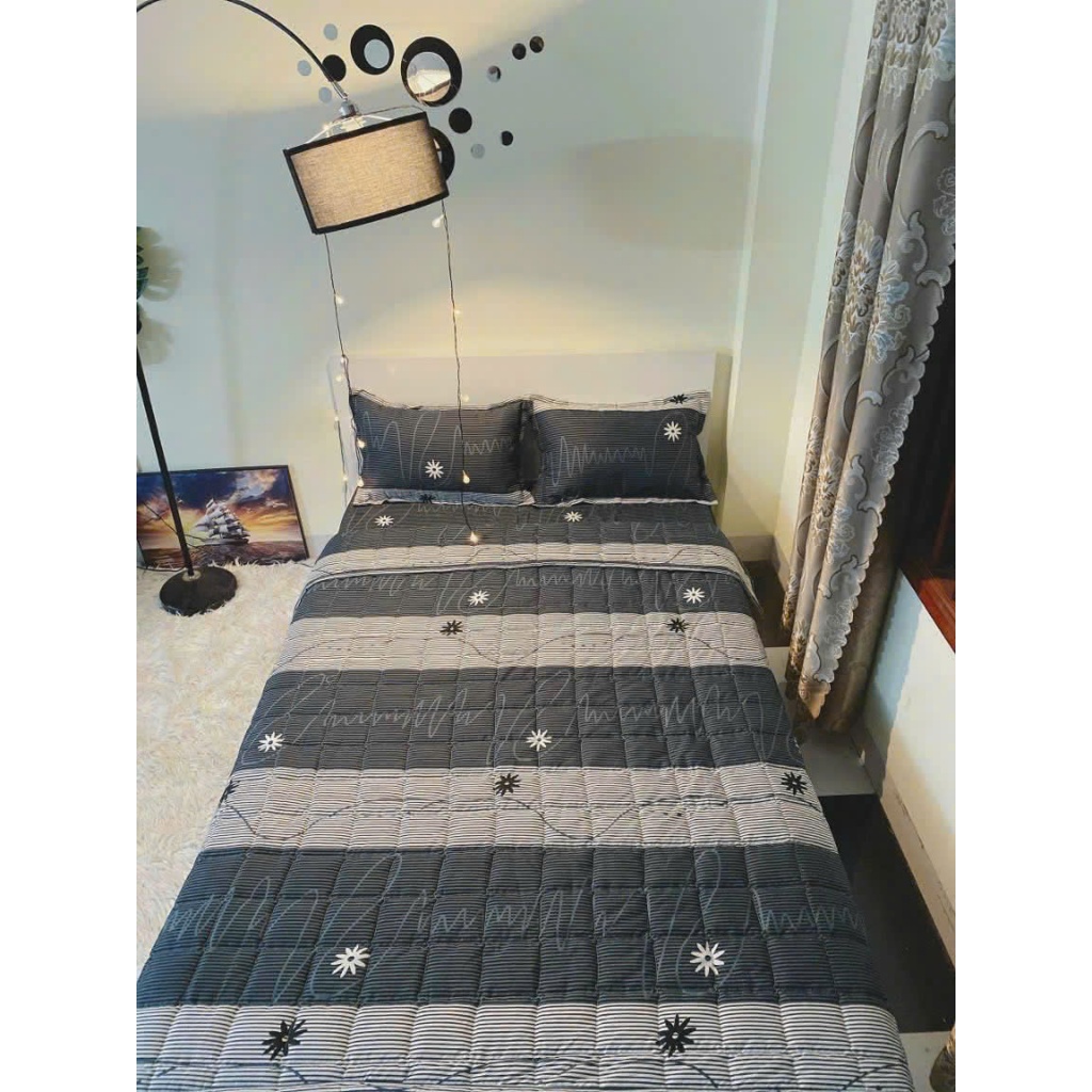 Tấm vải may chăn ga gối khổ rộng 2m3, vải poly cotton poly mềm mịn