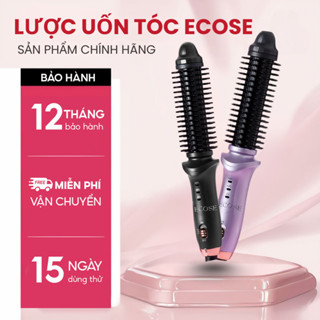 Lược điện tròn tạo kiểu tóc ECOSE làm phồng chân tóc, trải tóc chữ c, máy uốn tóc cao cấp đa năng
