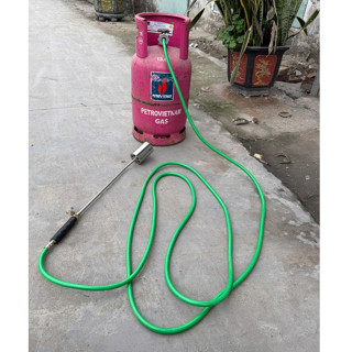 Khò Gas Công Nghiệp ( Cán Dài 62cm & Dây 5 MÉT ) Đèn Khò Gas Khò Trâu , Khò Lợn , Khò Chó , Khò Mây Che Đan