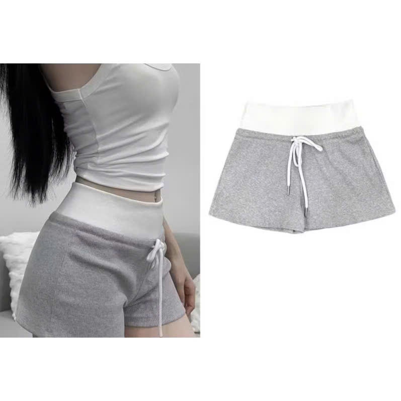 Quần short nữ kiểu dáng thể thao lưng cao tôn dáng cạp chun co dãn chất vải dày dặn mịn đẹp QD05 | BigBuy360 - bigbuy360.vn