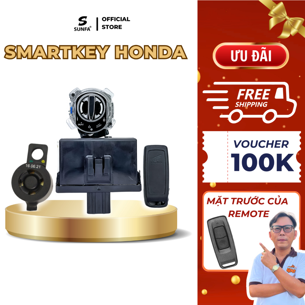 Smartkey Honda (K2S/K2C/K2V) - Dành cho xe Wave Thái 125i