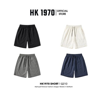Quần Short Nam Nữ HK1970 Gió Nhăn Mát Mịn, Vải Gió Nhăn Lạnh Mát Mẻ Dịp Hè Form Regular Q210