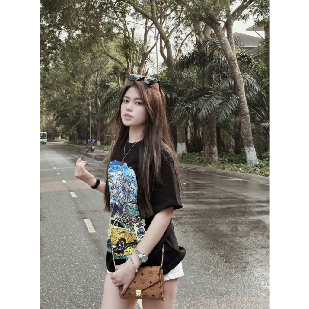 TRENDYBOUTIQUE- ÁO PHÔNG D2 HỌA TIẾT IN