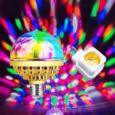 Bóng đèn led tự xoay 7 màu vũ trường, phòng sân khấu